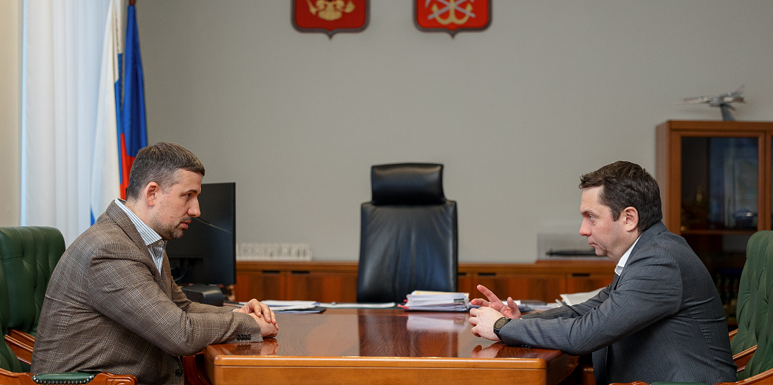 Состоялась встреча между губернатором Мурманской области Андреем Чибисом и председателем правления ПОРА Николаем Дорониным
